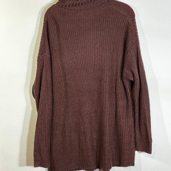 Torrid Turtleneck Knit Sweater Tunic Size 2 Rose Plus Size 2X - Picture 4 of 7
